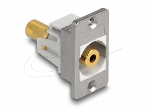 Delock 3,5 mm-es 3 tűs sztere&oacute; jack aljzat panel tart&oacute; (90883)