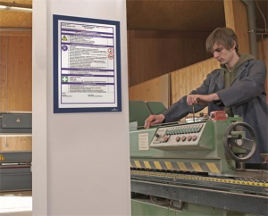 Durable Duraframe A4 infokeret öntapadó háttal sötétkék 2db (487207)