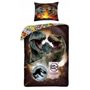 Halantex Jurassic World: Ágynemű garnitúra, pamut - 140 x 200 cm (JW-9109BL)