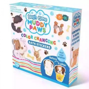 Buddy & Barney: Színváltós csempetapasz fürdőjáték - Sáros tappancsok (BB207)