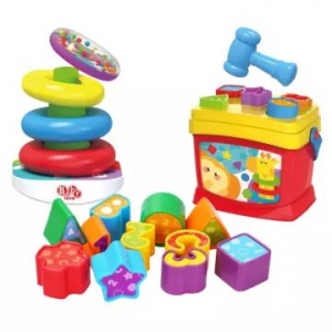 Manyuk Toys Formav&aacute;logat&oacute; &eacute;s torony&eacute;p&iacute;tő j&aacute;t&eacute;kszett (35777C)