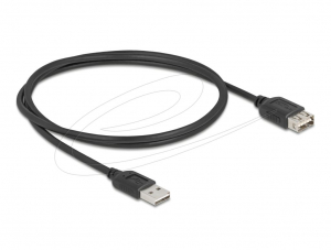 Delock EASY USB 2.0 Type-A -> Type-A k&aacute;bel 1m fekete (81512)