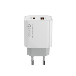 ColorWay USB töltő adapter, Power Delivery Port PPS USB (Type-C PD + USB QC3.0) (30W) white (CW-CHS037PD-WT)