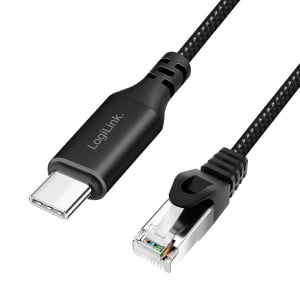 LogiLink USB 3.2 Type-C Ethernet kábel 3m fekete (CU0413)