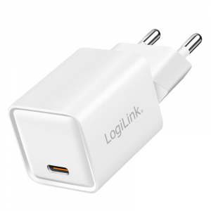 Logilink USB-C GaN töltő PD+QC 3.0 20W fehér (PA0355)