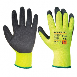 PORTWEST S 7 téli mártott latex védőkesztyű A140 (A140BKRS)