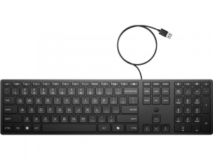 HP 320K vezet&eacute;kes billentyűzet fekete (9SR37UT#AKC)