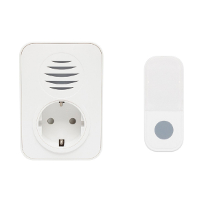 Home vezeték nélküli csengő, elemes nyomógomb, max 150m hatótáv, 38 dallam, IP44 nyomógomb (DBA1101AC)
