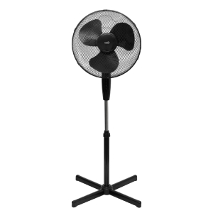 Home állóventilátor, 45 W, 40cm-es lapátátmérő, 3 sebességfokozat, oszcillálás, állítható fejdőlésszög, fekete színű (SF40BK)