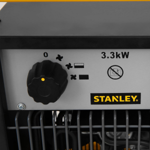 Stanley hordozható elektromos ventilátoros ipari fűtőtest, 1650W/3300W, IPX4 védelem (ST-033-240-E)