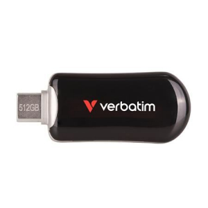 512GB Verbatim "Plectra" USB-C 3.2 Gen1 pendrive fekete (30227)