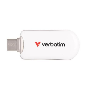 512GB Verbatim "Plectra" USB-C 3.2 Gen1 pendrive feh&eacute;r (30231)