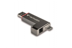 512GB Verbatim "Dual QuickStick" USB-A/C 3.2 Gen1 pendrive fekete (32042)
