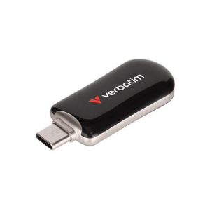 128GB Verbatim "Plectra" USB-C 3.2 Gen1 pendrive fekete (30225)