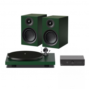 Pro-Ject Colourful Audio System E lemezjátszó, sztereó erősítő és hangfal szett fenyőzöld (PJ2535)