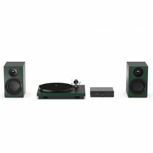 Pro-Ject Colourful Audio System E lemezjátszó, sztereó erősítő és hangfal szett fenyőzöld (PJ2535)