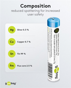 Goobay Ólommentes forraszanyag 17g (1.0 mm) (40843)