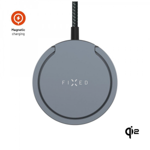 FIXED MagPad Pro vezet&eacute;k n&eacute;lk&uuml;li t&ouml;ltő Qi2, MagSafe t&aacute;mogat&aacute;ssal sz&uuml;rke (FIXMPA