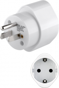 Goobay EU -> US/JP 250V Power Plug Utazó adapter - Fehér (45355)