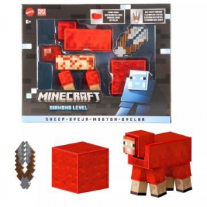 Mattel Minecraft: Diamond Level bárány figura - 14 cm (JCV22)