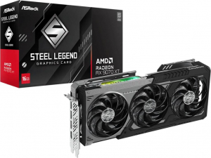 ASRock Radeon RX 9070 XT Steel Legend Dark 16GB videokártya (RX9070XT SLD 16G)