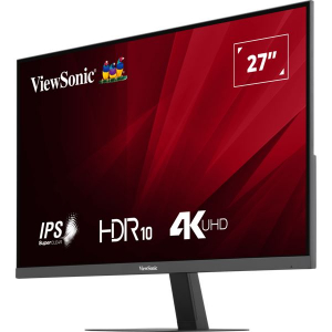 27" ViewSonic VA2708-4K-HD monitor fekete