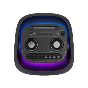SAL party hangdoboz, 160 Watt, beépített akkumulátor és LED fény, Bluetooth, USB/microSD zenelejátszás, gitár és mikrofon bemenetek, 2-utas, 3 hangszó