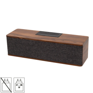 SAL sztereó retro hangszóró, vezeték nélküli, 2x5W, FM rádió, Bluetooth, beépített akkumulátor (RRT7)