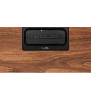 SAL sztereó retro hangszóró, vezeték nélküli, 2x5W, FM rádió, Bluetooth, beépített akkumulátor (RRT7)