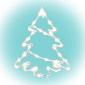 Home  fenyőfa ablakd&iacute;sz, k&uuml;l- &eacute;s belt&eacute;ri kivitel, 35 db melegfeh&eacute;r LED, 2 tapad&oacute;korong, feh&eacute;r t&aacute;pk&aacute;bel, 33 x 28 cm (KID502WW)