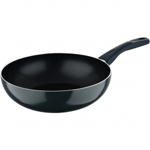 Pyrex 28cm Wok serpenyő indukciós - Fekete (PY-1133-GY)
