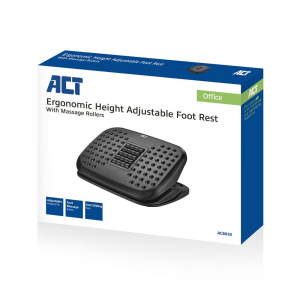 ACT ergonomikus, állítható magasságú lábtartó fekete (AC8020)
