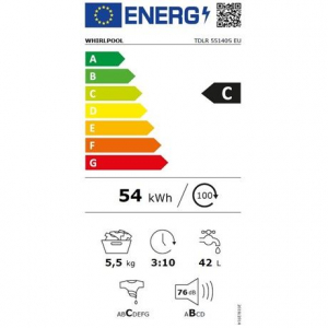 Whirlpool TDLR 55140S EU felültöltős mosógép fehér