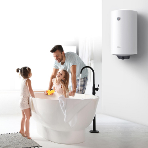 Midea elektromos vízmelegítő, bojler, 1500 W, 50 liter, zománcozott víztartály és fűtőszál, mechanikus vezérlés (D50-15FG)
