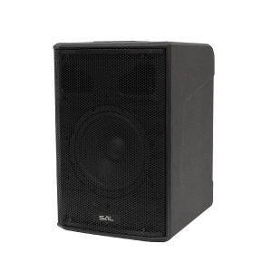 SAL professzionális oszlopsugárzó hangrendszer, max. 600 W, 20cm mélysugárzó, 4x2” szélessávú szatellit hangszóró, aktív zenekari hangdoboz, Bluetooth