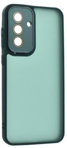 Gigapack Samsung Galaxy A36 5G (SM-A366) szilikon tok akril h&aacute;tlappal s&ouml;t&eacute;tz&ouml;ld (GP-166388)