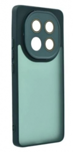 Gigapack Xiaomi Redmi Note 14 Pro 4G szilikon tok akril h&aacute;tlappal s&ouml;t&eacute;tz&ouml;ld (GP-167727)