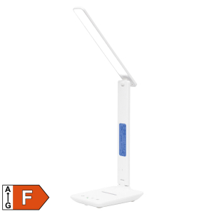Home asztali lámpa vezeték nélküli töltővel, 600 lm, 6 W, 5 fokozat, vezeték nélküli Qi töltő (max. 10 W) (LA 10 Q)