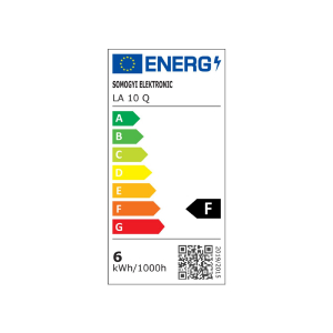 Home asztali lámpa vezeték nélküli töltővel, 600 lm, 6 W, 5 fokozat, vezeték nélküli Qi töltő (max. 10 W) (LA 10 Q)