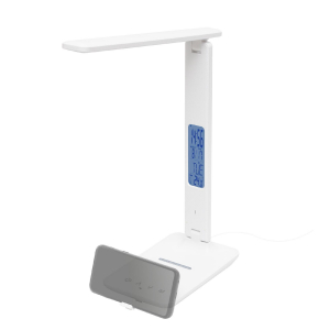 Home asztali lámpa vezeték nélküli töltővel, 600 lm, 6 W, 5 fokozat, vezeték nélküli Qi töltő (max. 10 W) (LA 10 Q)