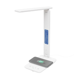 Home asztali lámpa vezeték nélküli töltővel, 600 lm, 6 W, 5 fokozat, vezeték nélküli Qi töltő (max. 10 W) (LA 10 Q)