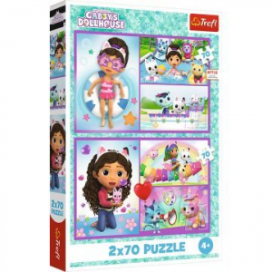 Trefl : Gabi babah&aacute;za, J&aacute;t&eacute;k Gabival - 2 x 70 darabos puzzle (34438)