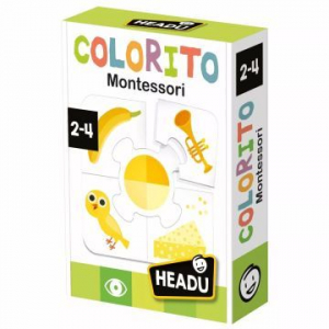 Headu : Form&aacute;k &eacute;s sz&iacute;nek Montessori fejlesztő kirak&oacute; (MU54938)