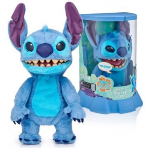 WOWSTUFF Stitch: Real FX Stitch interaktív plüssfigura - 45 cm (DIS-1022-01)