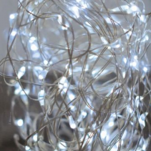 Aqualing Dekortrend: Tündérfény dekorfüzér, 50 LED, hideg fehér fény (KDE 252)