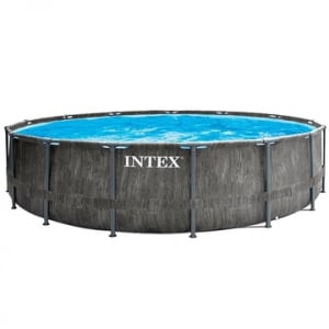 Intex : Greywood Prism merev falú, prémium medence szett - 457 x 122 cm (26742NP)