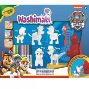 Crayola Washimals: Kimoshat&oacute; Mancs őrj&aacute;rat figura matric&aacute;kkal - 5 db-os (74-0291)