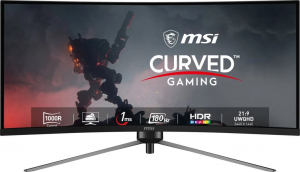 34" MSI MAG 345CQR &iacute;velt gamer monitor fekete