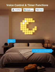 Govee Wifi + Bluetooth Smart Mini LED panel szett 10db (H8069)