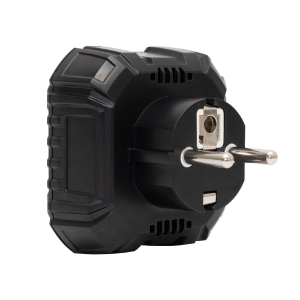 SMA Home  konnektor teszter, LED visszajelzők, Voltmérő, L-N, N-E, RCD mA, Fi és RCD relé ellenőrző, elem nélkül működik, max. 250 V~ aljzatokhoz (TES